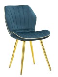 Conjunto de 2 cadeiras Paris Space Chair Ottan/Gold