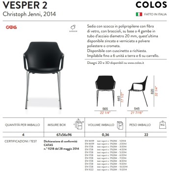 Cadeira VESPER 1 COLOS