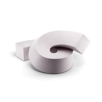 Escultura-assento modular TWIST da Plust