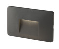 Luminária de embutir LED BREEN antracite, 3W, 290lm, CCT, IP65, 13x1x8,5cm