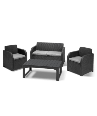 Conjunto de lounge Keter Carolina para jardim