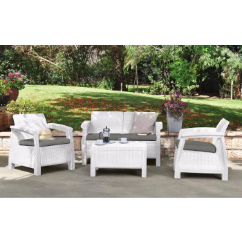 Conjunto de sala de estar CORFÙ KETER para jardim