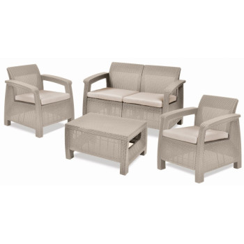 Conjunto de sala de estar CORFÙ KETER para jardim