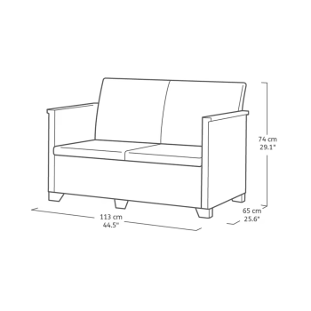 Conjunto de lounge KETER EMMA para jardim