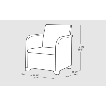 Conjunto de lounge KETER ROSALIE para jardim