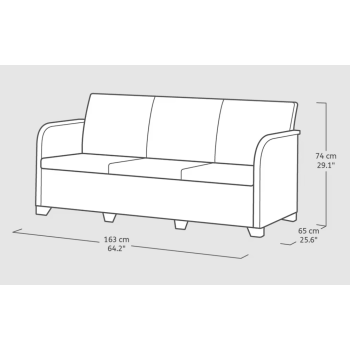Conjunto de lounge KETER ROSALIE para jardim