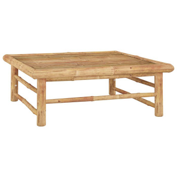 Conjunto de sofá de jardim de bambu com 6 peças