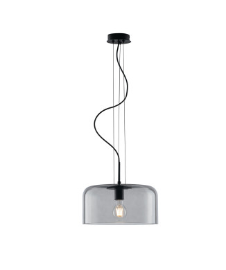 SUSPENSÃO GIBUS SMOKE 1XE27 35X35X150CM