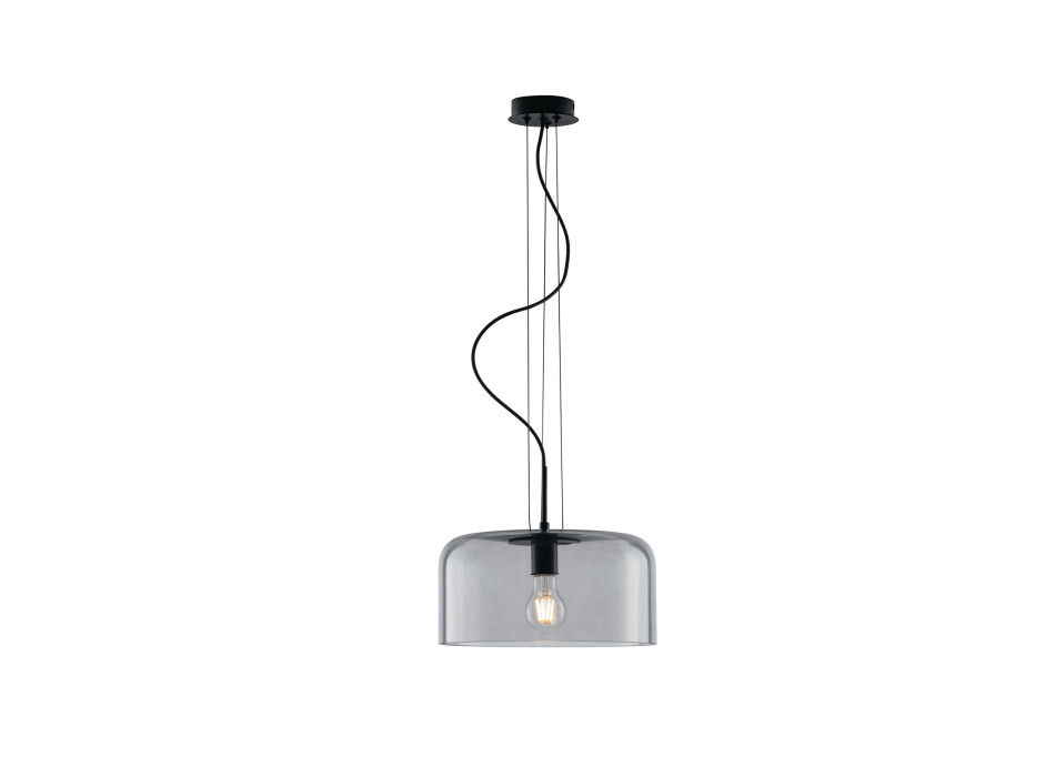 SUSPENSÃO GIBUS SMOKE 1XE27 35X35X150CM