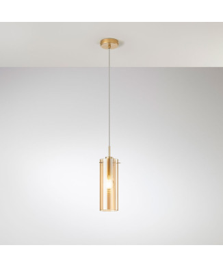 Suspensão Mágica Ouro/Âmbar 1XE27 10X150CM