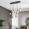 SUSPENSÃO WEIZEN PRETA 6XE14 101X34X150CM