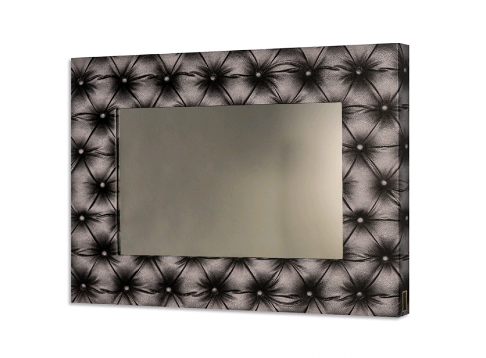 Espelho Capitonê Preto GS4298 PINTDECOR