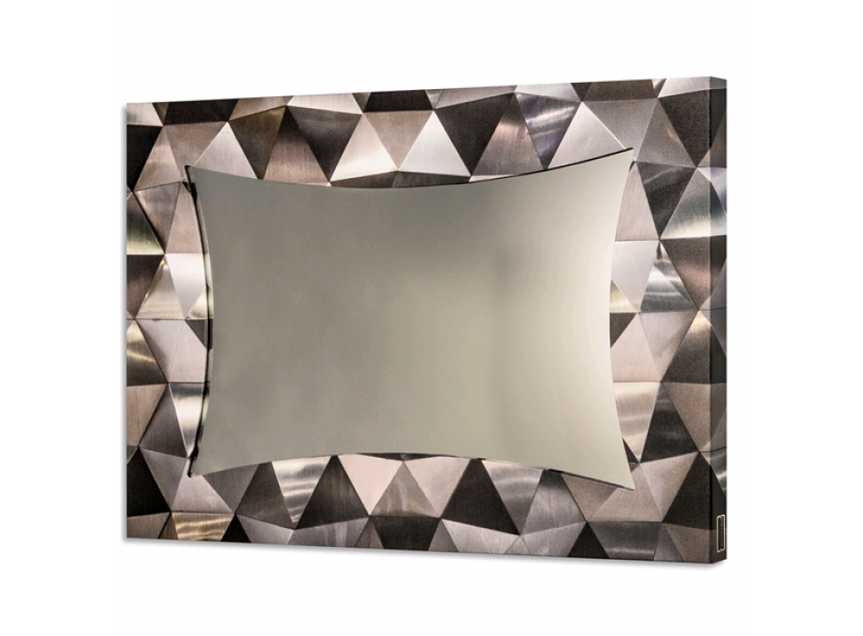 Espelho com triângulos acetinados GS4364 PINTDECOR
