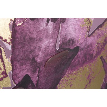 IMPRESSÃO DE FOLHAS ESCURAS PINTADA
