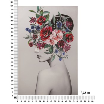 IMPRESSÃO PINTADA SENHORA FLOR -A-