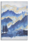 IMPRESSÃO PINTADA DE ÁRVORE DA MONTANHA