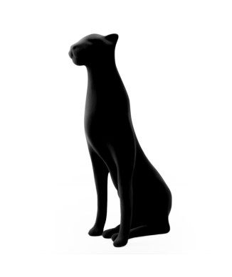 Estátua da Pantera Kira Flocada da Candyslab