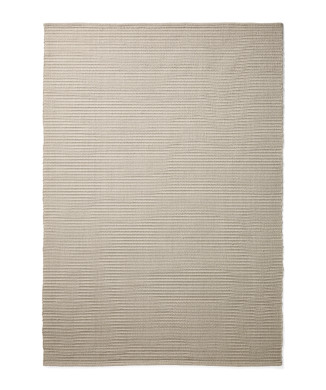 Tapete Ardelia em fibras sintéticas cor cru, 160 x 230 cm