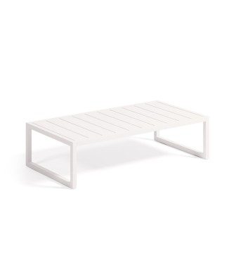 Mesa de centro Comova em alumínio 100% para exterior