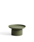 Mesa de centro Arcola em alumínio verde, Ø 70 cm