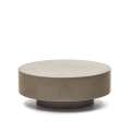 Mesa de centro redonda Garbet em concreto, Ø 80 cm