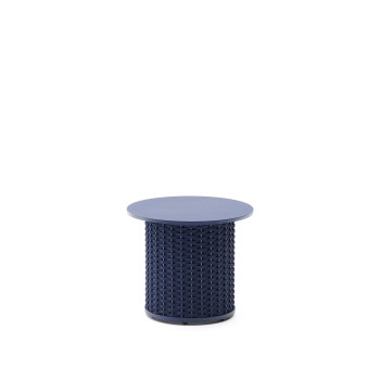 Mesa de centro para exterior Sedalis em alumínio e corda.