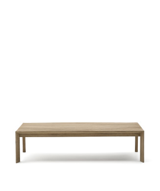 Mesa de centro Ambra em madeira maciça de acácia com acabamento claro, 82,5 x 140 cm, FSC 100%