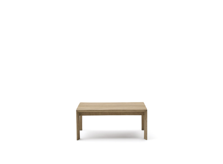 Mesa de centro Ambra em madeira maciça de acácia com acabamento claro, 82,5 x 82,5 cm, FSC 100%