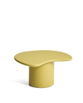 Mesa de centro Macarella em concreto mostarda, 83 x 77 cm