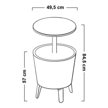Mesa de Balde de Gelo KETER COOL BAR
