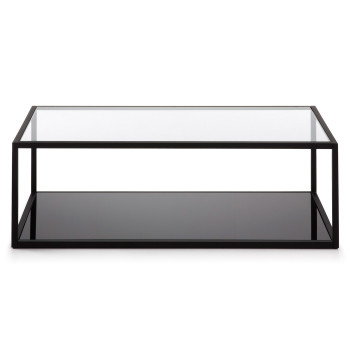 Mesa de centro retangular Blackhill, 110 x 60 cm, preta