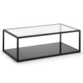 Mesa de centro retangular Blackhill, 110 x 60 cm, preta