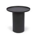 Mesa de centro redonda Fleska em metal preto Ø 45 cm