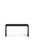 Mesa de centro Litto, MDF laqueado preto, 90 x 45 cm