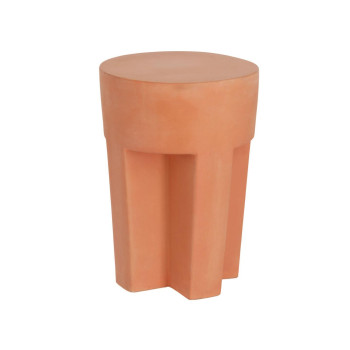 Mesa de centro Vilena terracota Ø 33 cm