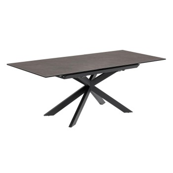 Mesa extensível Atminda 160 (210) x 90 cm em porcelana