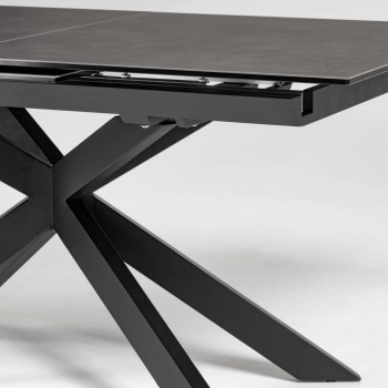 Mesa extensível Atminda 160 (210) x 90 cm em porcelana