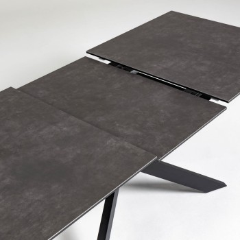 Mesa extensível Atminda 160 (210) x 90 cm em porcelana