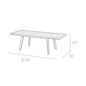Mesa extensível KETER HARMONY