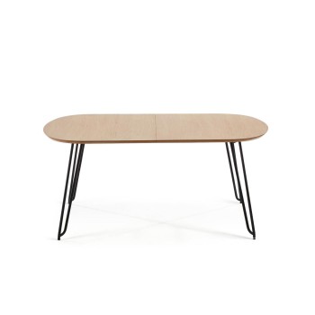 Mesa extensível Novac 170 (320) x 100 cm, folheado de carvalho natural