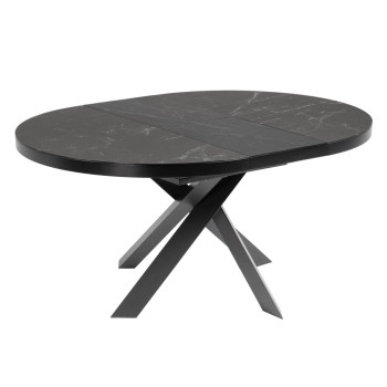 Mesa extensível Vashti Ø 120 (160) cm porcelana