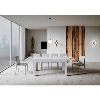 Mesa Bibi - Mesa extensível 90x160/220 cm Espátula branca Bibi