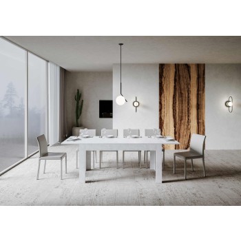 Mesa Bibi - Mesa extensível 90x160/220 cm Espátula branca Bibi