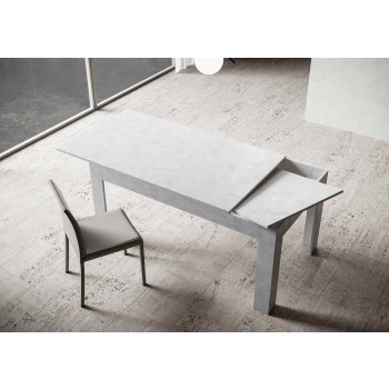 Mesa Bibi - Mesa extensível 90x160/220 cm Espátula branca Bibi