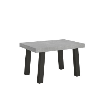 Mesa Bridge - Mesa extensível 90x140/244 cm, estrutura em freixo branco antracite.