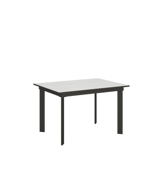 Mesa Cumar - Mesa extensível 90x120/180 cm, estrutura em freixo branco antracite.
