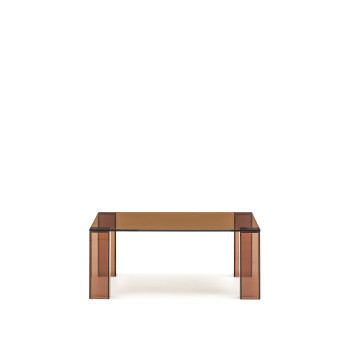 Mesa lateral Adularia em vidro temperado