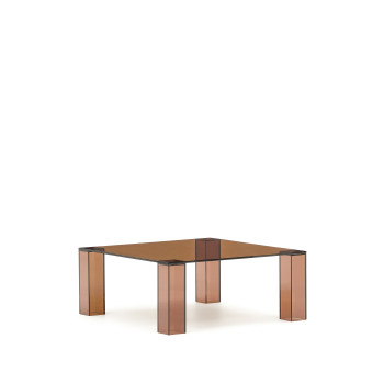 Mesa lateral Adularia em vidro temperado