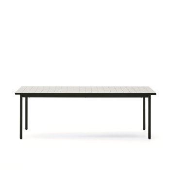 Mesa de exterior Maurina em aço galvanizado