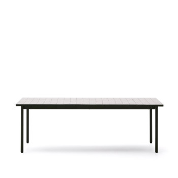 Mesa de exterior Maurina em aço galvanizado